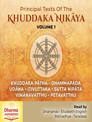 cover image of Principal Texts of the Khuddaka Nikaya, Volume 1